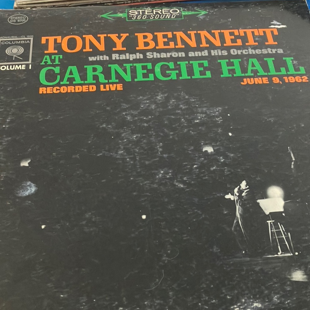 Tony Bennett at Carnegie Hall Vinyl Record